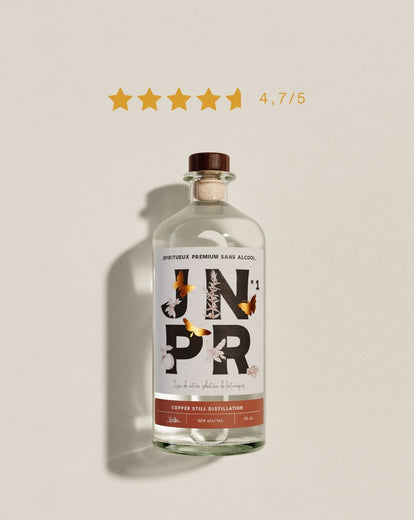 gin sans alcool jnpr n°1 spiritueux sans alcool frais herbacé genièvre sans sucre