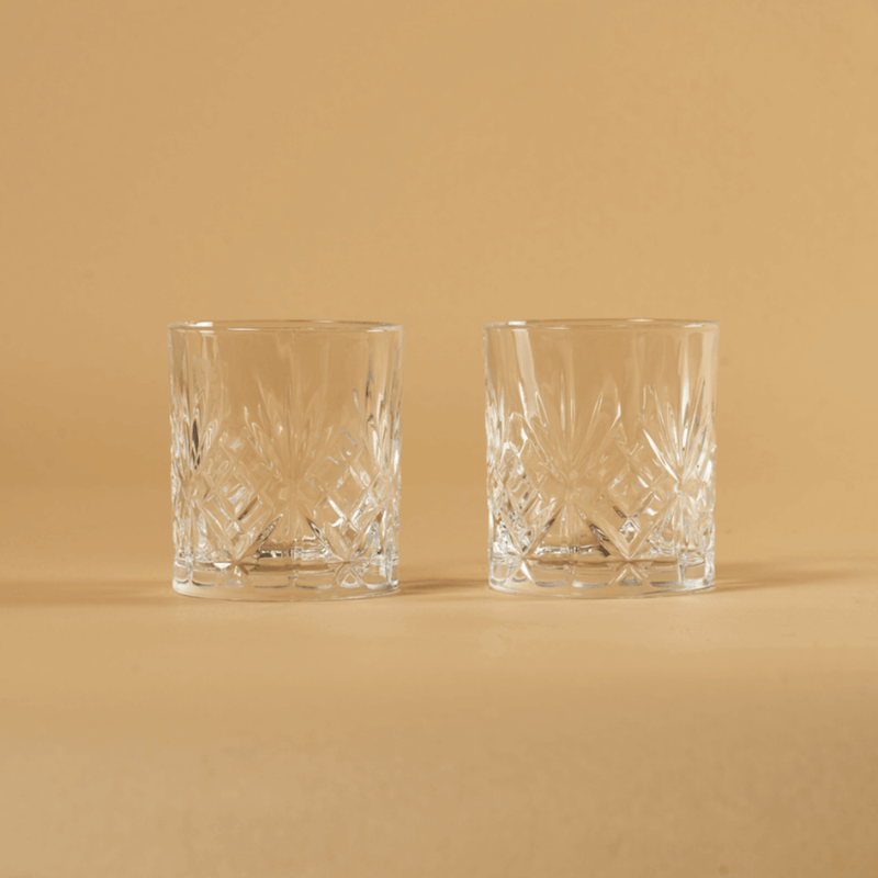 2 bicchieri da cocktail in cristallo